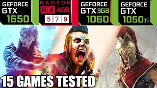 GTX 1650 vs RX 570 vs GTX 1060 3gb vs GTX 1050 ti - 15 Games Tested - Mid 2019