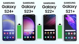 Samsung S24 Plus vs S23 Plus vs S22 Plus vs S21 Plus Battery Drain Test
