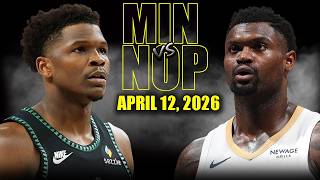 Minnesota Timberwolves vs New Orleans Pelicans Full Game Highlights – April 12, 2026 | NBA Season