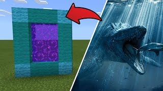 How To Make a Portal to the MOSASAURUS Dimension in MCPE (Minecraft PE)