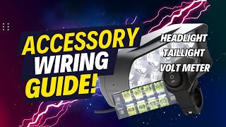 Beginners Wiring Guide for Headlight Taillight Volt Meter How to for Razor E-bike Accessories Surron