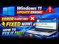 Windows 11 Update Error 0x800736B3 FIX (2026) ⚡