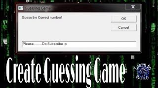 CREATE SIMPLE COMPUTER GAME IN JUST 2 MINUTES WITH NOTEPAD || VB SCRIPT || BLACK CODE