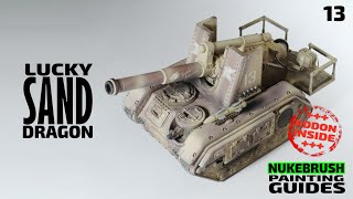 Imperial Guard Basilisk in desert camo | Painting guides | Warhammer 40k tank proxy