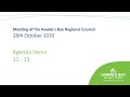 Meeting of the Hawke's Bay Regional Council - 28th October 2020 - Part 2