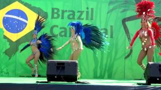 本場ブラジル サンバ ダンス ♪ ブラジルカーニバル 2015 お台場 ブラジル ダンサー