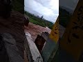 nagavali river float the railway bridge with flow of water