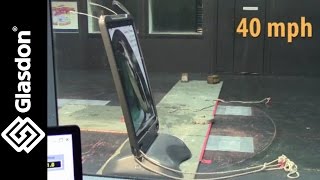 Glasdon, Inc. | Wind Tunnel Testing to Hurricane Force | Advocate™ sidewalk poster stand