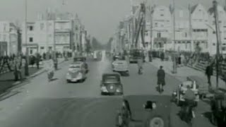 1947: Opening Vondelbrug over het Vondelpark te Amsterdam, met P.C. Hooftstraat - oude filmbeelden