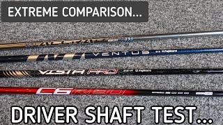 EXTREME Driver Shaft Weight \u0026 Flex Test...