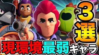 【世界１位解説！】現環境最弱キャラ3選！今使わないほうが良いキャラです！【ブロスタ】