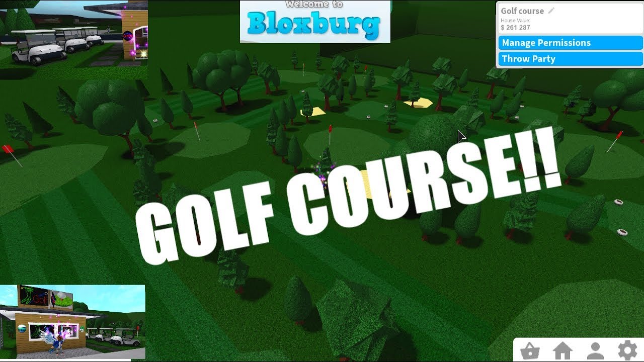 SuperMegaRichKid Bloxburg Golf Course - YouTube