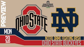 Ohio State vs Notre Dame College Football Playoff National Championship - Preview \u0026 Model