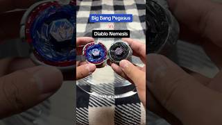 Big Bang Pegasus vs Diablo Nemesis Classic Beyblade Battle! #beyblade #beyblademetalfusion #shorts