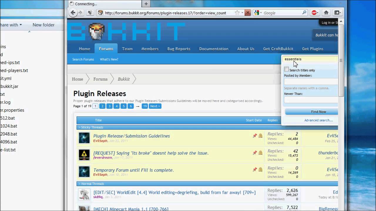 How To Install Bukkit Plugins Youtube