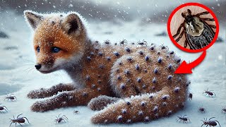 A Small Fox Cub Covered in Millions of Ticks Got a Second Chance