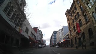 Driving around Dunedin from South Dunedin to the City Centre | Otago | New Zealand | 4K