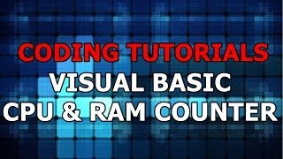 Visual Basic 2008 Tutorial: Simple CPU & RAM Usage "Counter"
