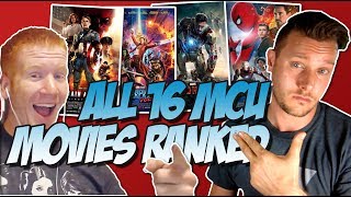 All 16 MCU Movies Ranked & Reviewed Chronologically & Worst to Best  (with Spiderman: Homecoming)
