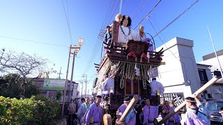 佐原の大祭2024秋　北横宿区　楽日の曳き廻し　下堀通り