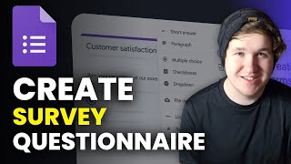 How To Create Google Form Survey Questionnaire - Google Forms Tutorial