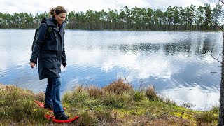 Crown Princess Victoria of Sweden hiking in the National Park Store Mosse - in s