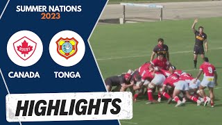 CANADA vs TONGA ► Summer Nations 2023 ~ Highlights Rugby