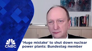 'It was a huge mistake' to shut down German nuclear power plants, says Bundestag member