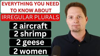 Learn Irregular Plurals /CONPREHENSIBLE INPUT, EVERYDAY AMERICAN ENGLISH, shrimp, sheep, aircraft