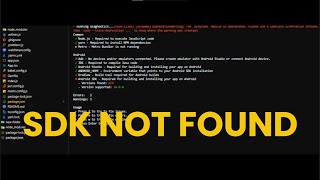 sdk not found react native | react native sdk setup #react #adb #android #reactnative