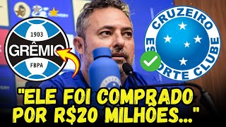 BOMBA EXPLODE! MATTOS CONFIRMA COMPRA DE ARGENTINO DO GRÊMIO POR R$20 MILHÕES! NOTICIAS DO CRUZEIRO