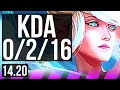 JANNA & Lux vs NAMI & Xayah (SUP) | 0/2/16 | EUW Diamond | 14.20