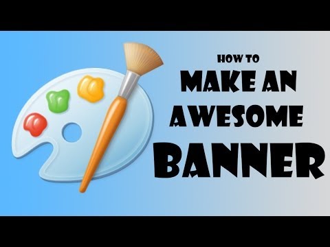 How to Make an AWESOME YouTube Banner By Using JUST MS PAINT!!! How to Make an AWESOME YouTube Banner By Using JUST MS PAINT!!!