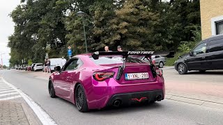 Tuner cars leaving a Carshow | Chique BelgiQue CRSM Edition