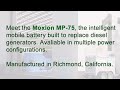 Introducing the Moxion MP-75: the intelligent battery energy system replacing diesel generators