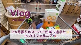 【アメリカ生活vlog】引きこもり脱却への道−7ヵ月振りにローカルスーパーへ！日系スーパーとのハシゴ旅/購入食品紹介/ブルーベリーパイからの和食〜生きてるって素晴らしい✴︎