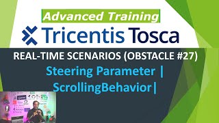 TRICENTIS Tosca 16.0 - Lesson 69 | OBSTACLE #27 | Steering Parameter | ScrollingBehavior