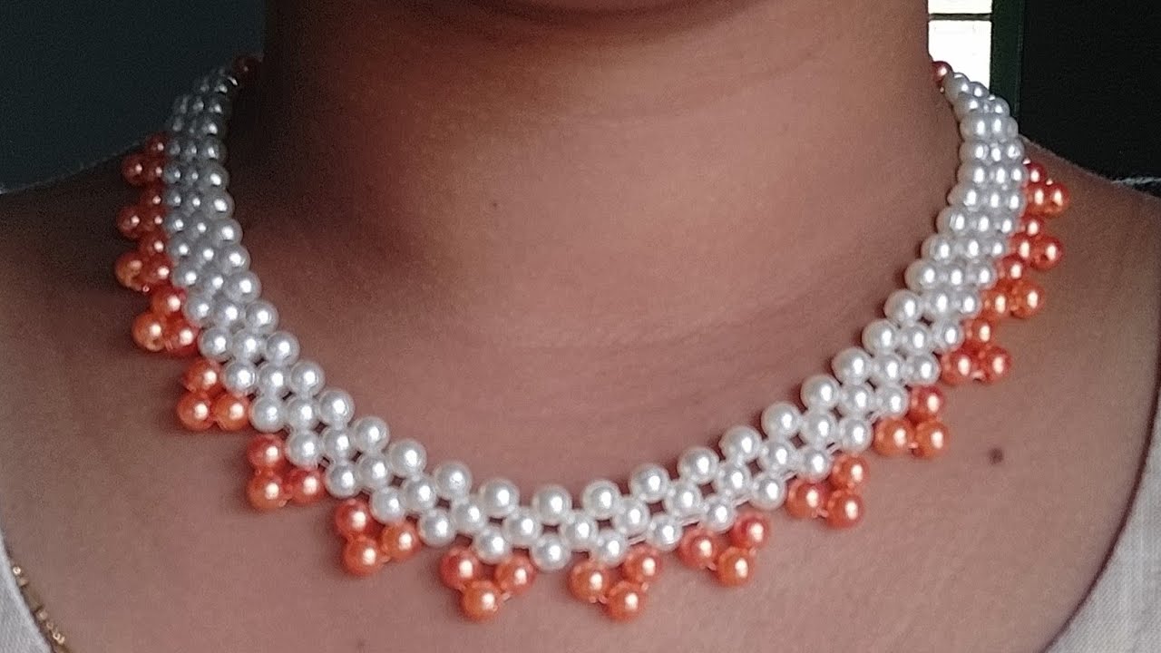 Diy Beads Necklace Necklace Making At Home Youtube