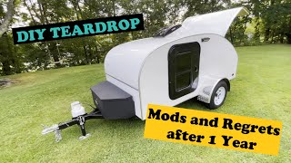 DIY Teardrop Camper: 1 Year Later - Mods and Regrets