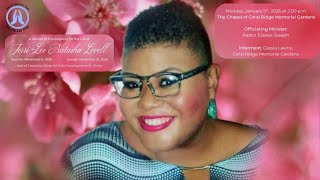 Live Stream of Funeral Service for Jerri-Lee Natasha Lovell