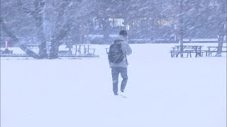 福岡県内５日朝は各地で氷点下に　雪や路面の凍結でスリップ事故も