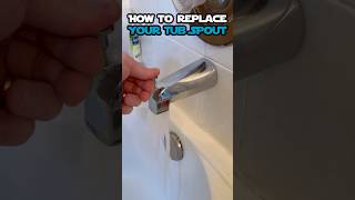 How to replace a broken tub spout. #bathtub #tubspout #diy #plumbing #plumber #handyman #bathroom