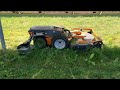 raymo r14sfinx swing arm post mower