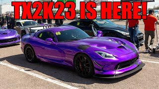 FASTEST LAMBOS vs. VIPERS IN THE WORLD ROLL RACING AT TX2K23! (TX2K23 Day 1)