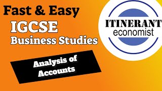 IGCSE Business studies 0450 - 5.5 - Analysis of Accounts