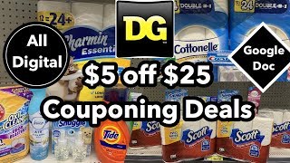 Dollar General | ALL DIGITAL $5 Off $25 Couponing Deals | 5 Breakdowns Under $10!