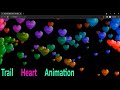Heart Trail Animation   ||   CSS + JavaScript   ||   coding tutorial