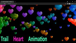 Heart Trail Animation || CSS + JavaScript || coding tutorial