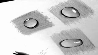 how to draw water drops /easy drawing tutorial for beginners #waterdrops#satisfying #pencilart