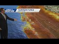 Coast not much of a change, inland areas to cool off